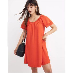 Madewell | Texture & Thread Tiered-Sleeve Dress‎ Sz. L